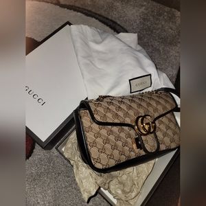 Authentic Gucci GG Marmont Matelasse Small Bag 443497